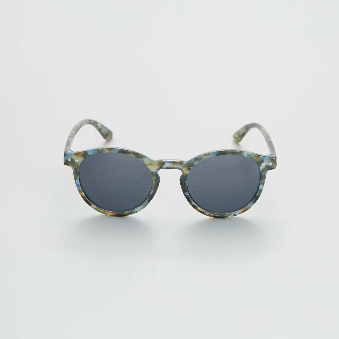 Lunettes de soleil motif écaille UV3 Gris bleu