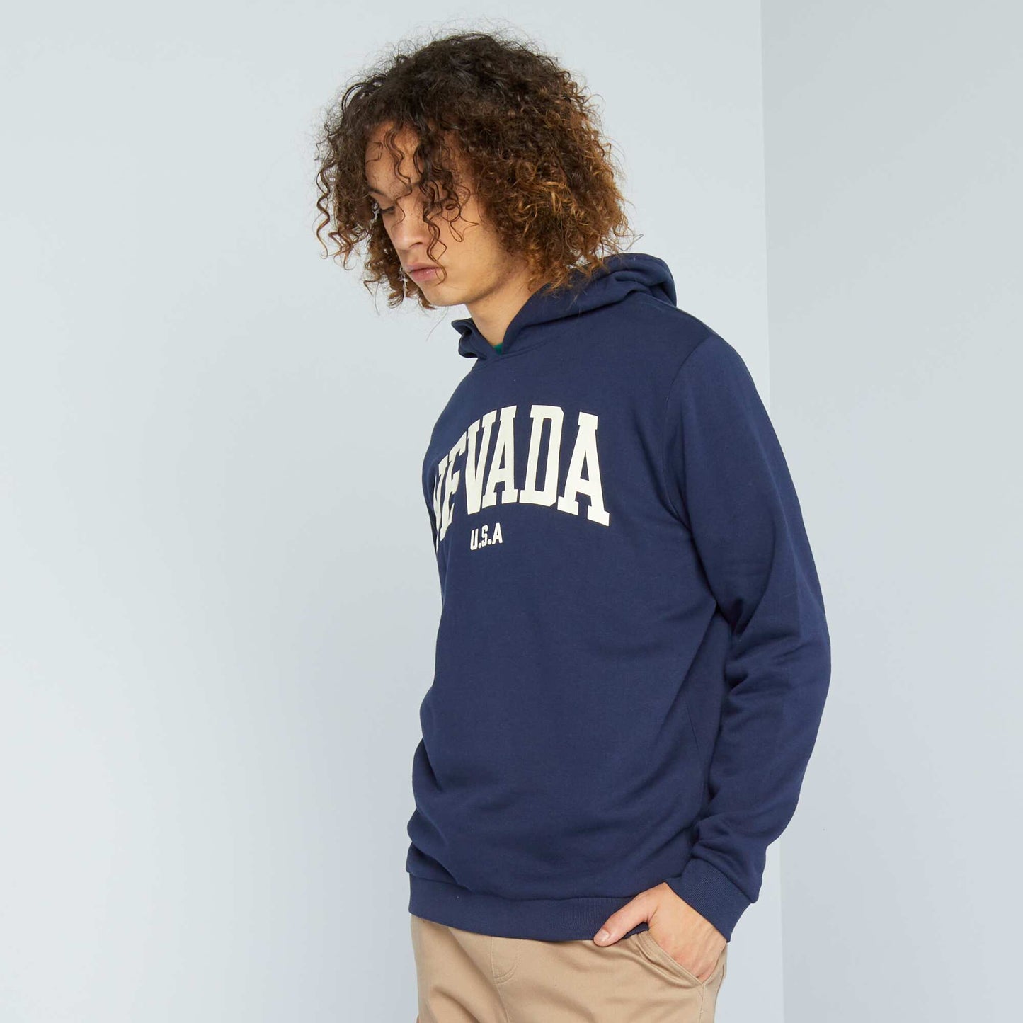 Sweat en molleton Bleu marine 'Nevada'