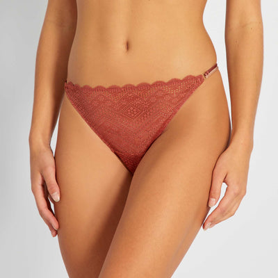 Culotte en dentelle Ocre