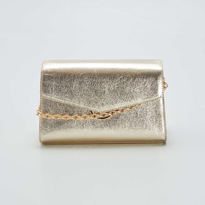 Pochette irisée chaine dorée Doré