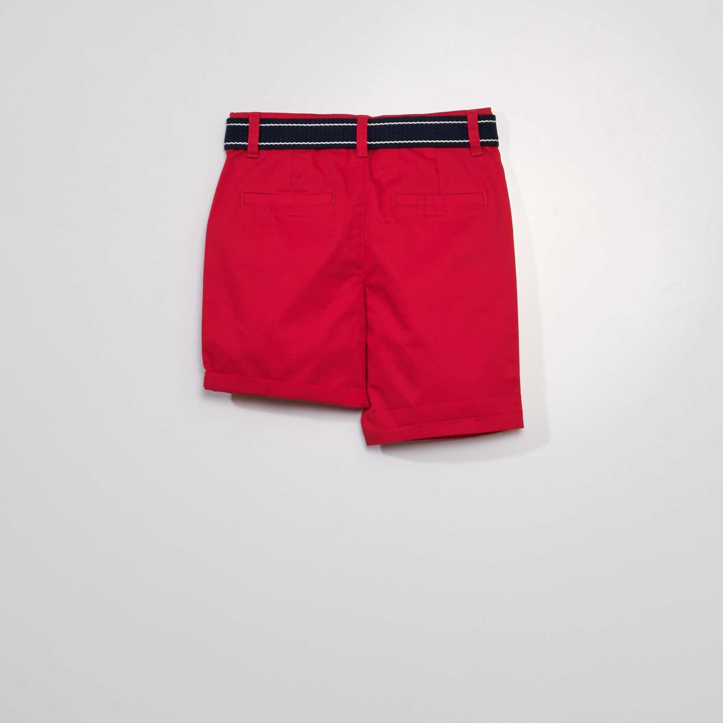 Bermuda chino rouge