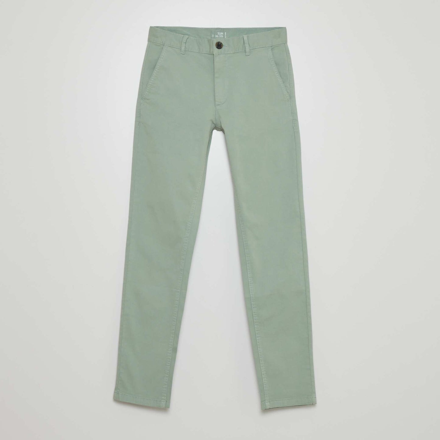 Pantalon chino slim - L32 Vert