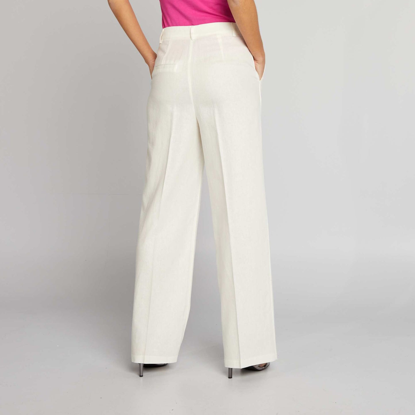 Pantalon tailleur Blanc