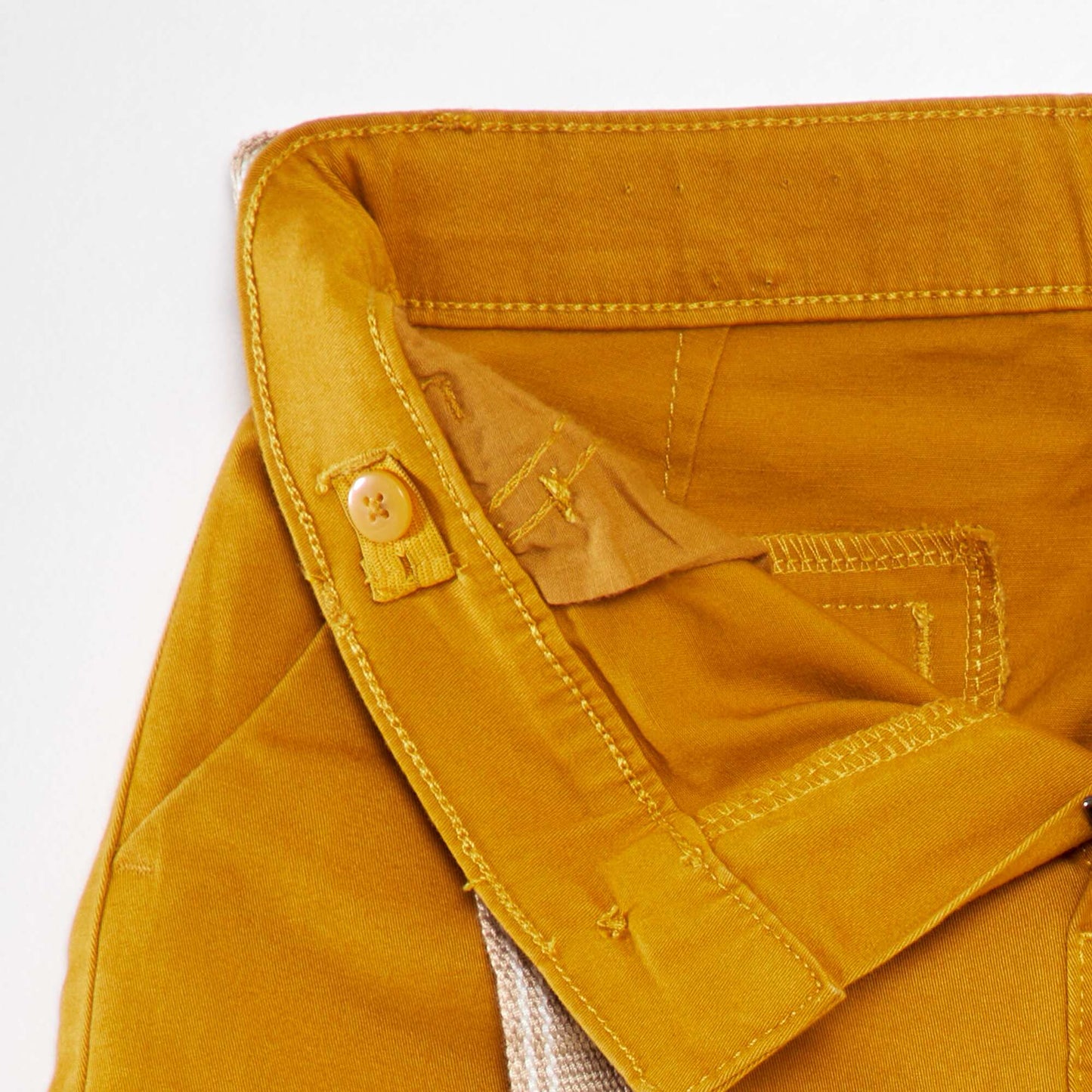 Pantalon en twill avec ceinture Camel