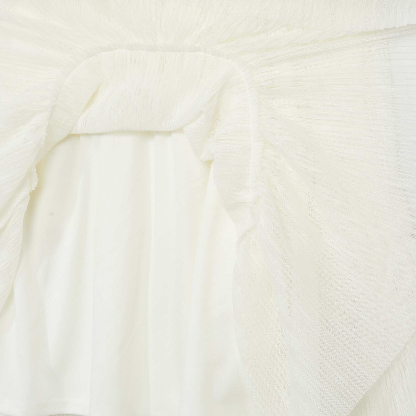 Robe plissée blanc