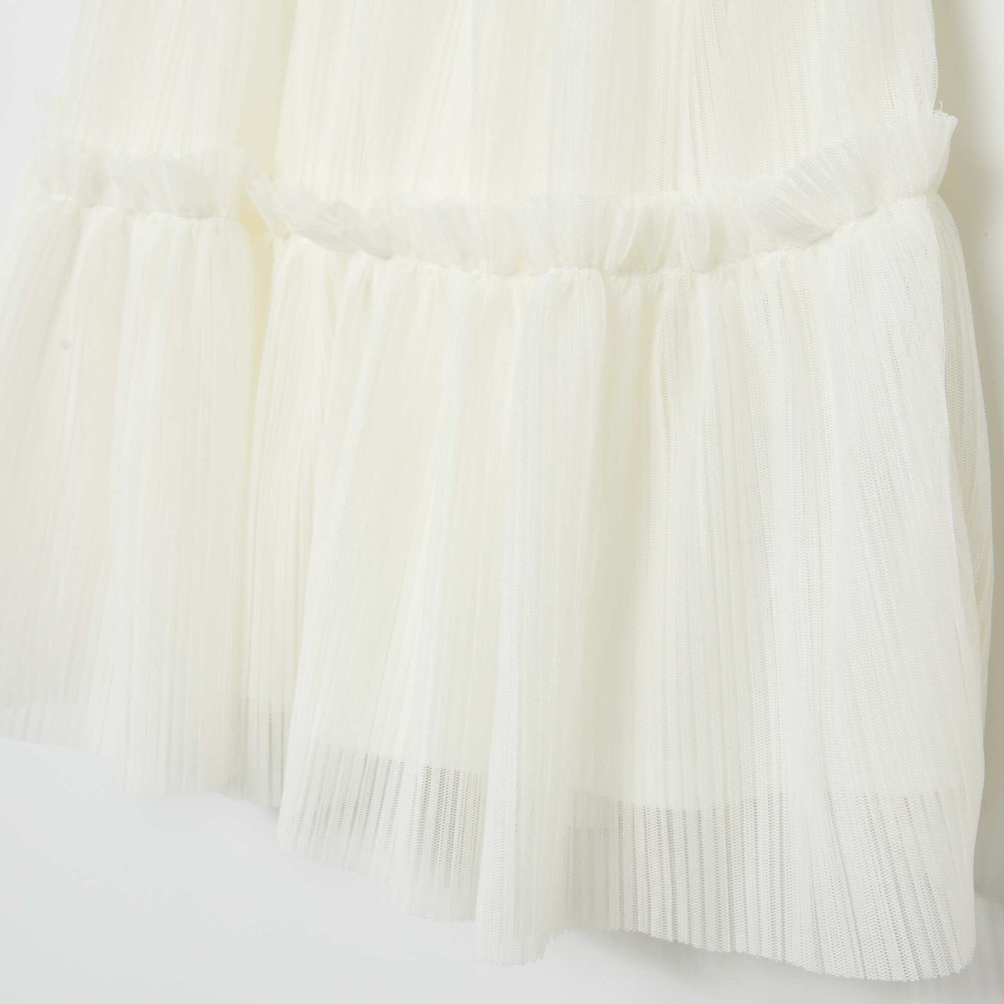 Robe plissée blanc