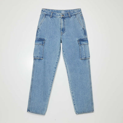 Pantalon multipoches Bleu
