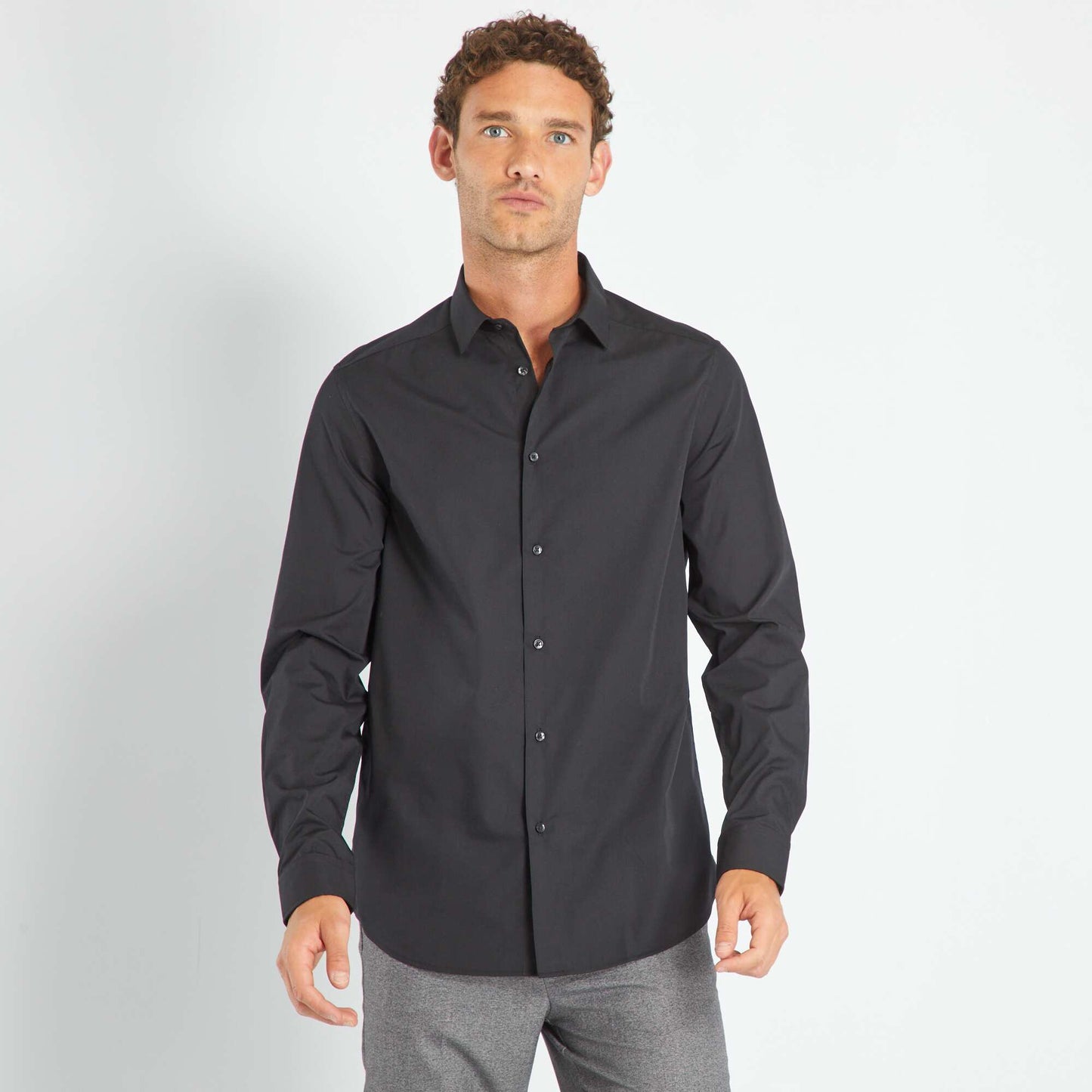 Chemise droite noir