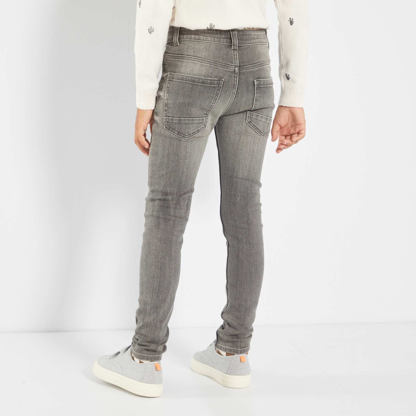 Jean skinny Gris