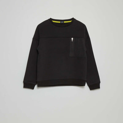 Sweat en molleton Noir