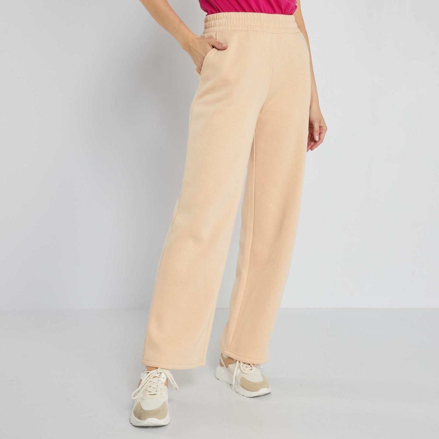 Pantalon de jogging wide leg Beige