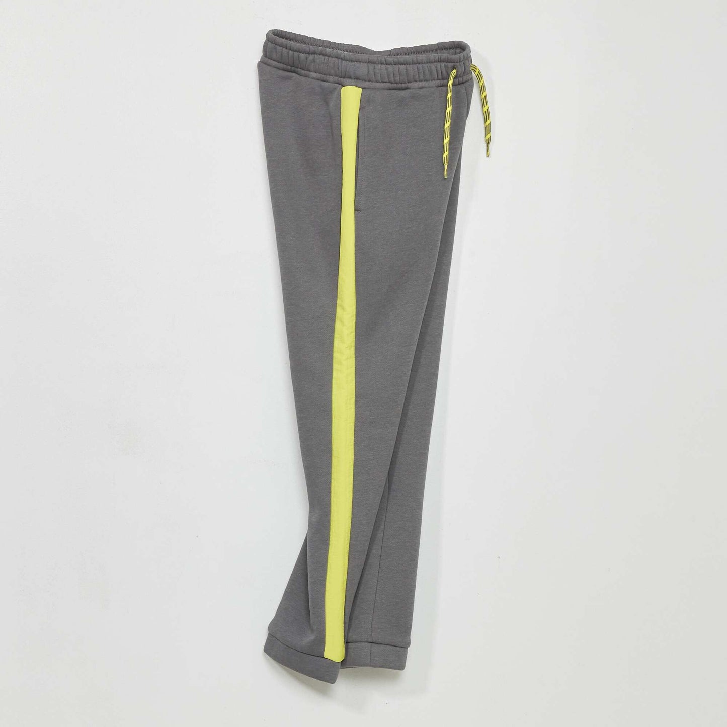 Pantalon jogging avec bandes contrastantes Gris/vert