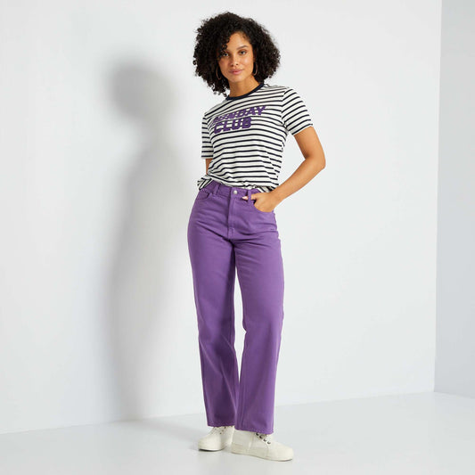 Pantalon wide leg Violet