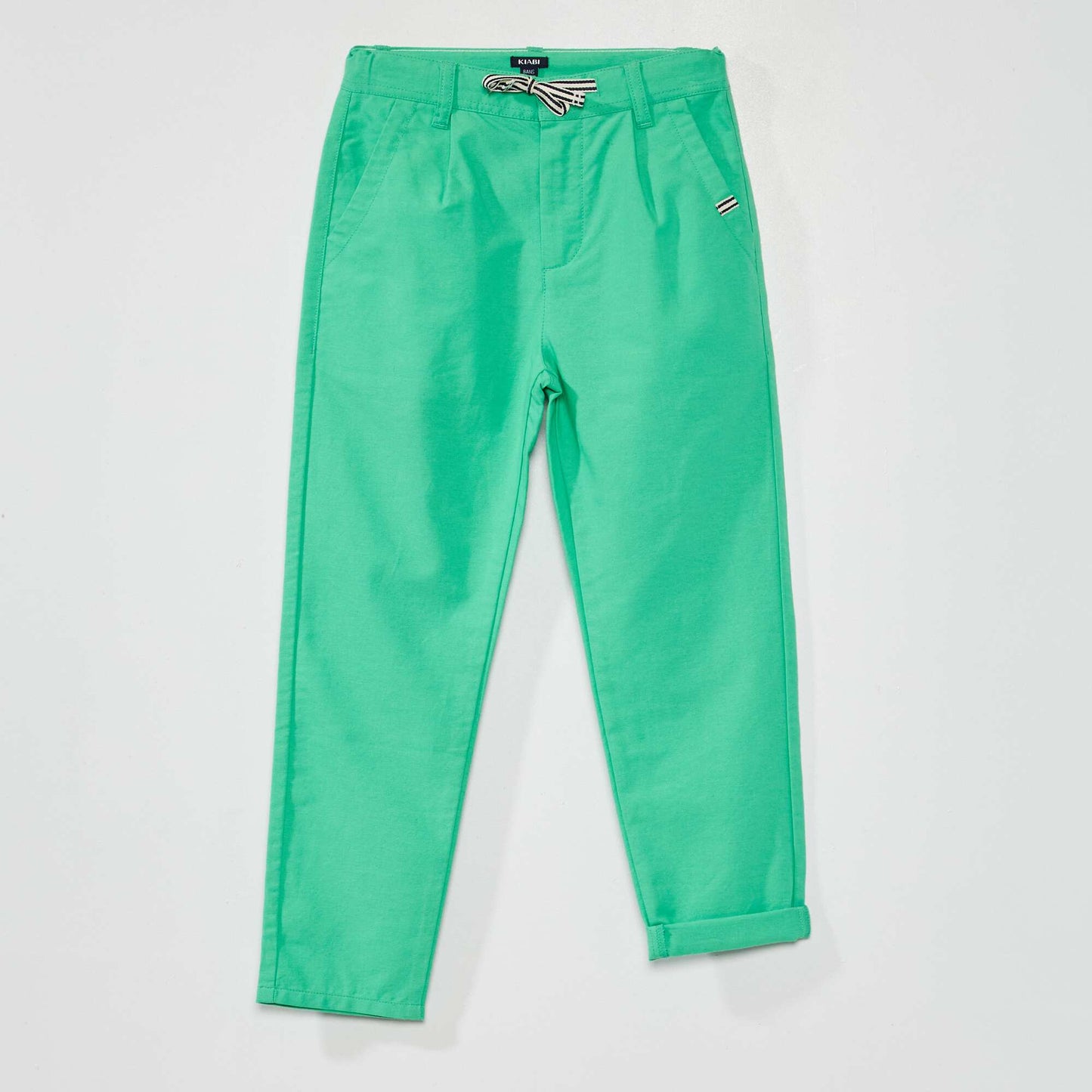 Pantalon en twill Vert