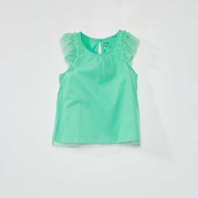 Débardeur en tulle Vert