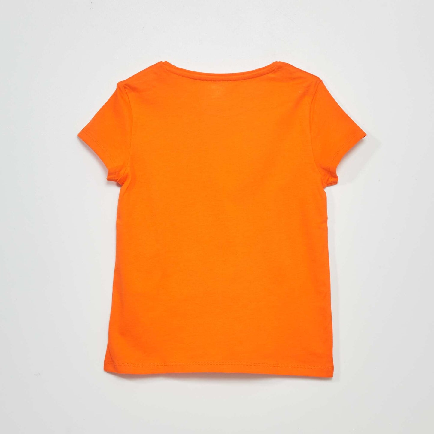 T-shirt en jersey uni orange
