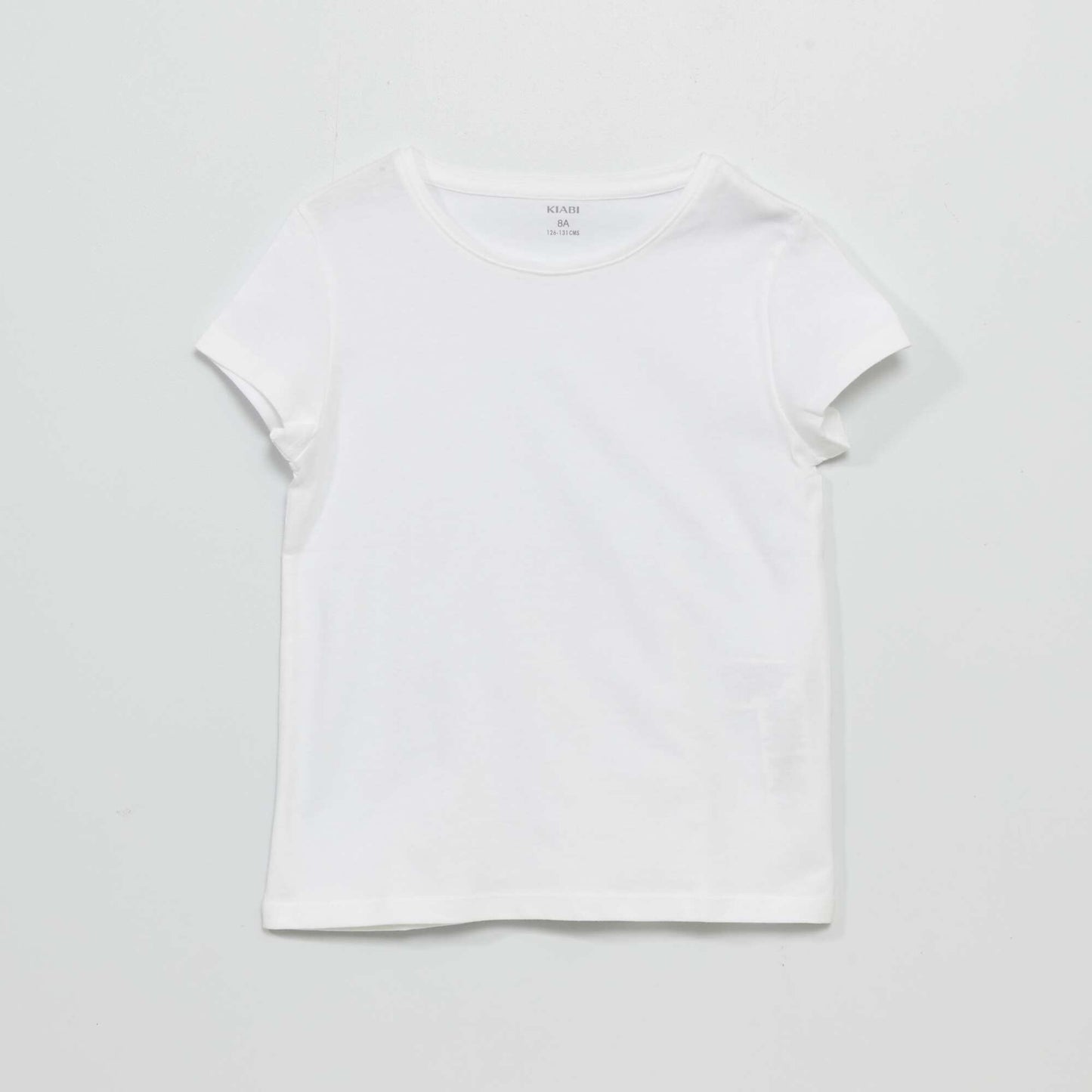 T-shirt en jersey uni blanc