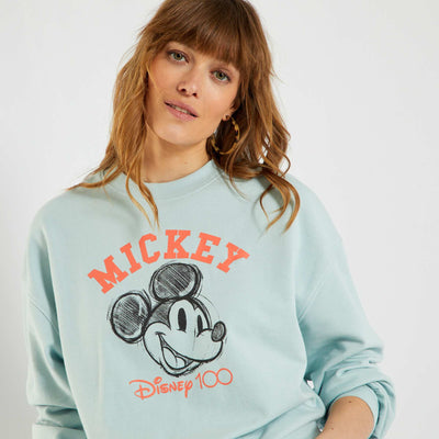 Sweat à col rond '100 ans Disney' Bleu