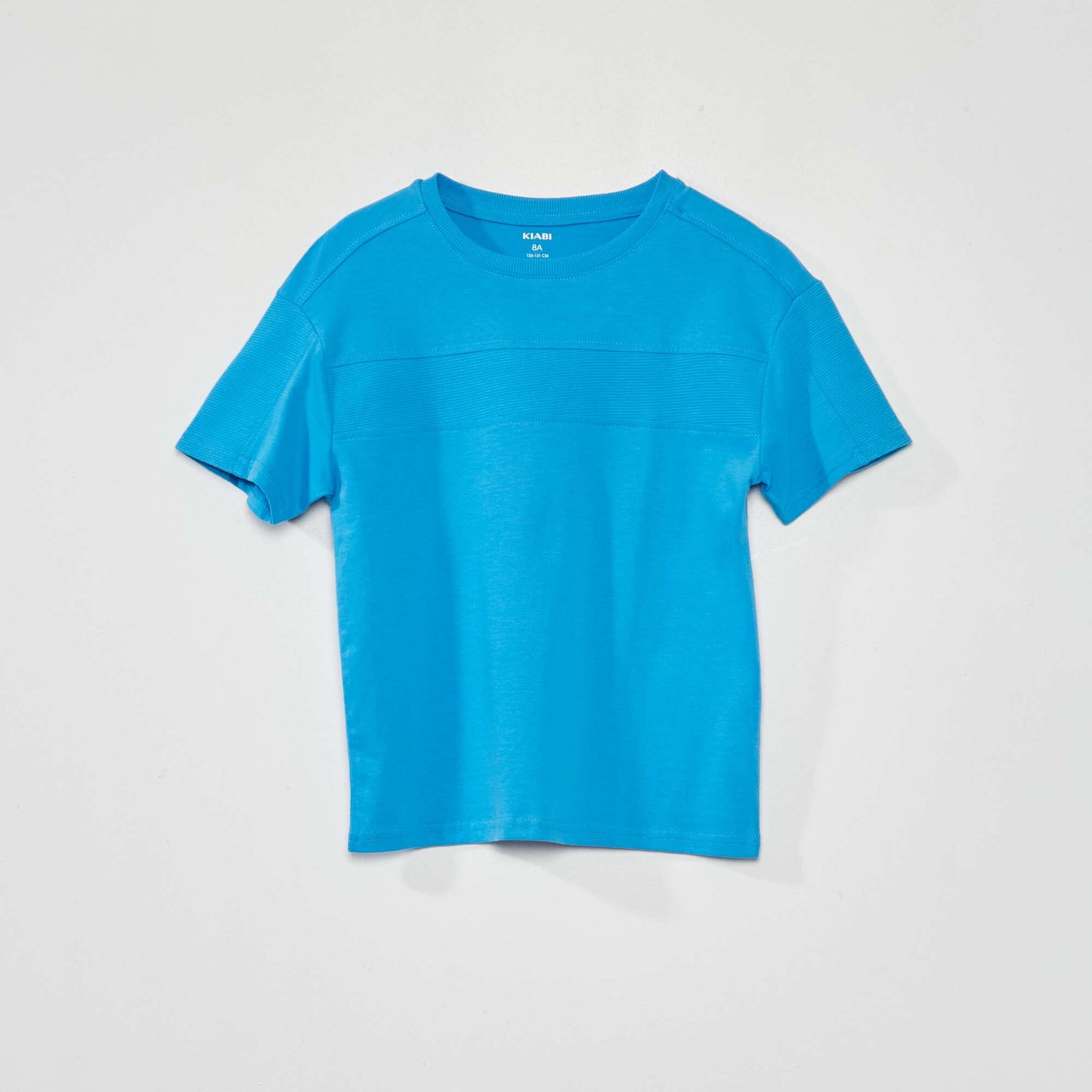T-shirt en maille jersey bleu