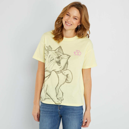 T-shirt en coton 'Disney' Jaune