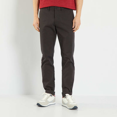 Chino slim - L32 gris foncé