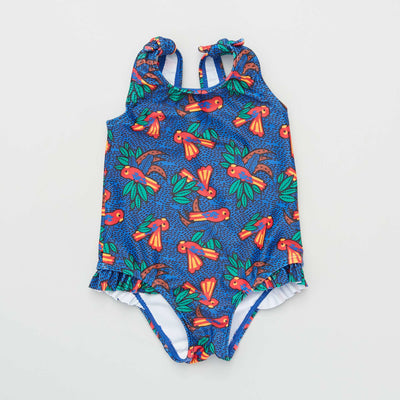 Maillot 1 pièce imprimé Violet