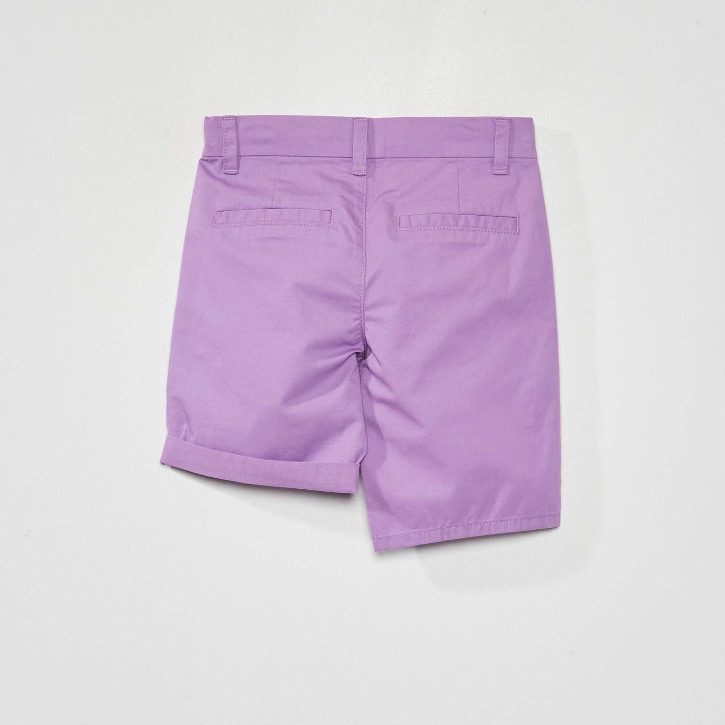 Bermuda chino en twill coloré Violet